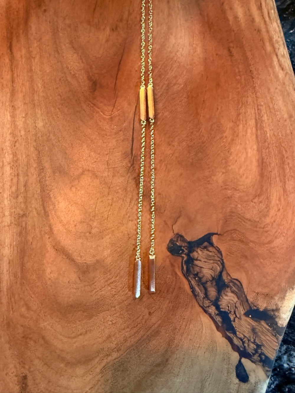 Kendra Scott Rose Gold Lariat Necklace - Picture 4 of 5